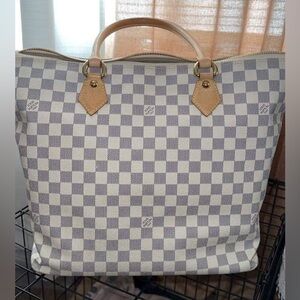 Authentic Louis Vuitton Damier Azur Saleya GM